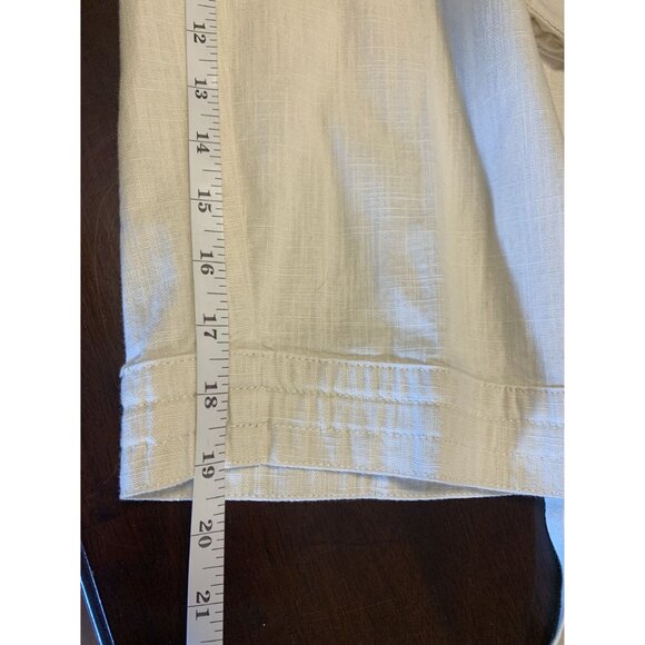 J. Jill Cotton Cropped Cargo Coastal Grama Lightweight Pants Size 12P - Picture 6 of 8